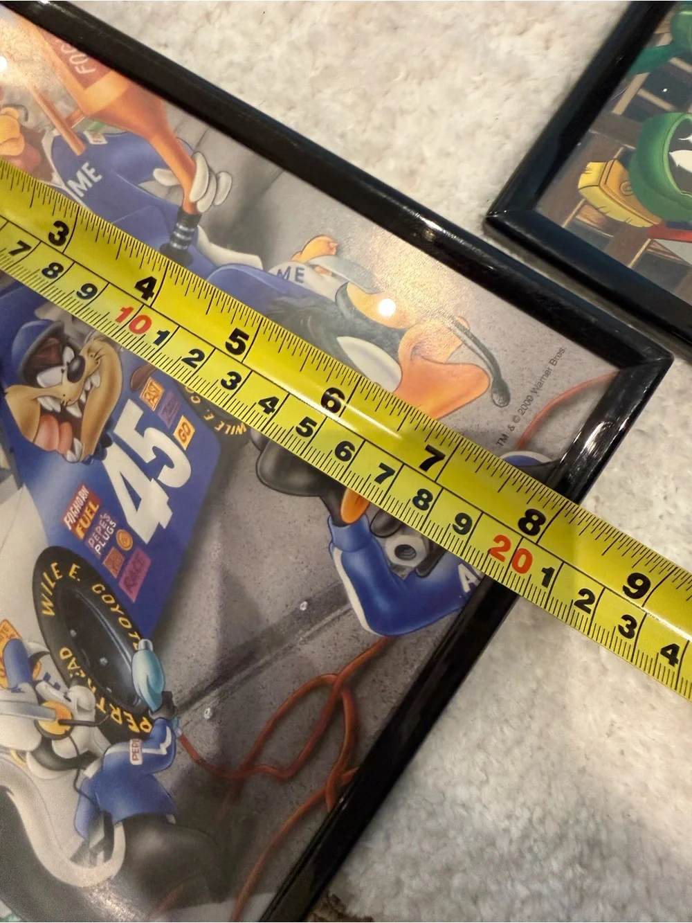 Vintage Looney Tunes Warner Bros Poster Art Dated 2000 Framed Lot Of 6 8x10